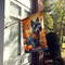 Edge Collections - 28" x 40" - Multicolor - Scottish Terrier House Decorative Sleeve Pole Flag - 1 Piece